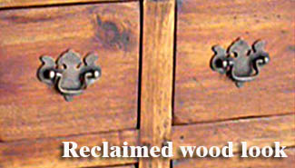reclaimed wood look furniture